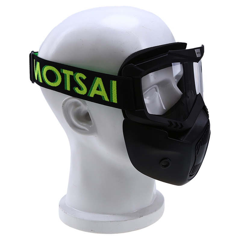 Vintage Motocross Face Mask Goggles Riding Dirt Bike Off Road